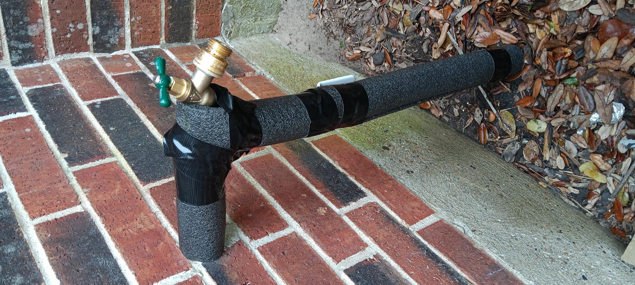 Hose Bibb repair due to corrosion of the copper and brass on the exterior of the home